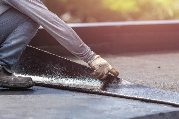 Professional Basement Waterproofing technician working in Westfield, WI